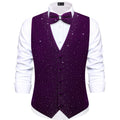 GentCrest Purple Solid Vest Set - Image 1