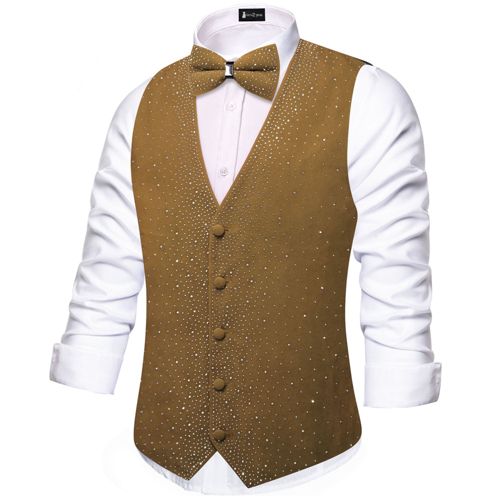GentCrest Brown Solid Vest Set - Image 2