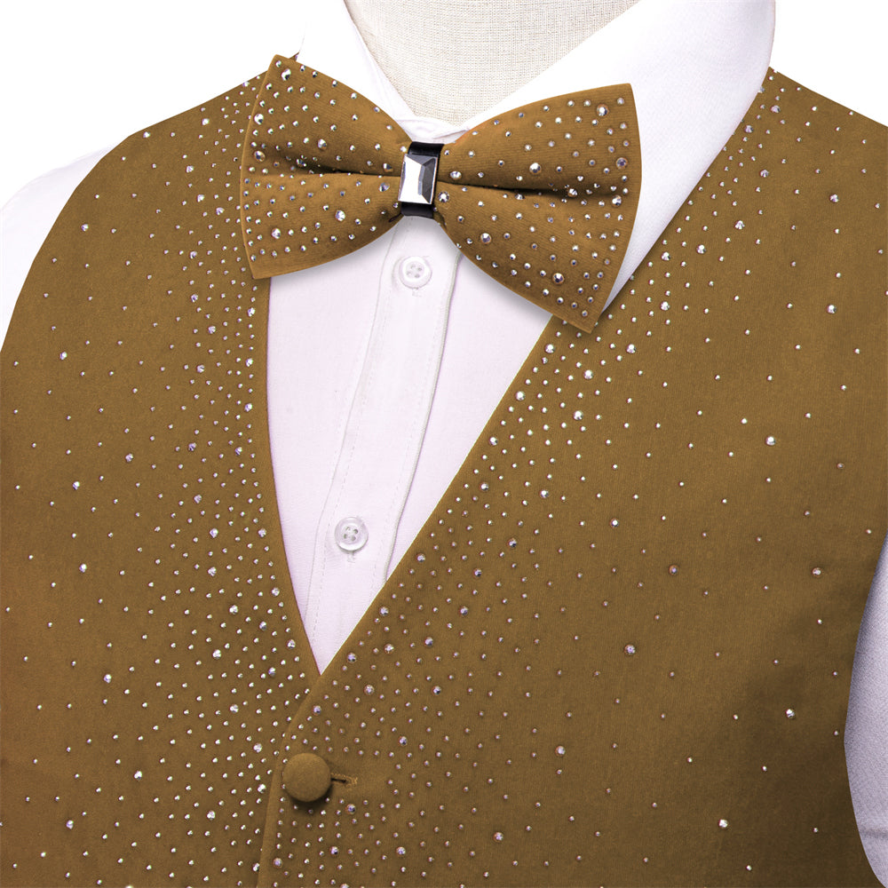 GentCrest Brown Solid Vest Set - Image 3