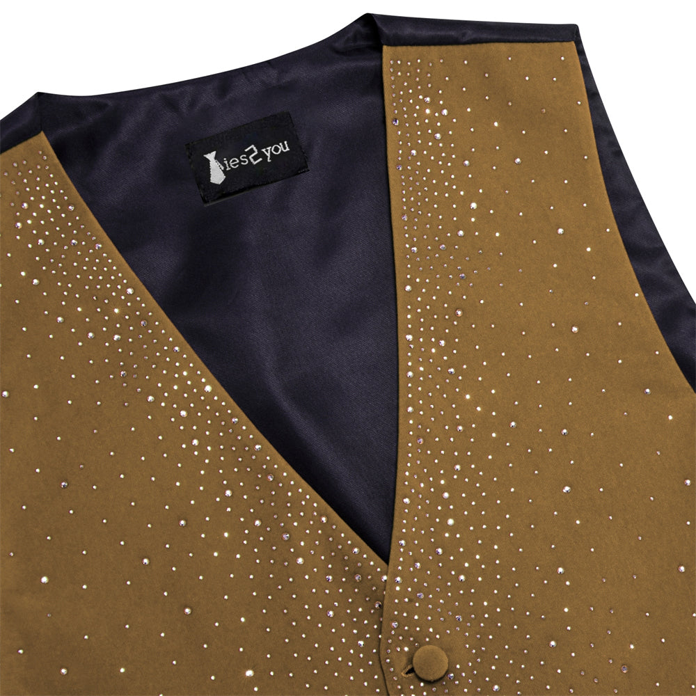 GentCrest Brown Solid Vest Set - Image 5