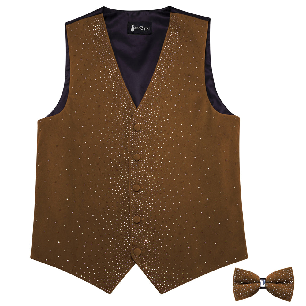 GentCrest Brown Solid Vest Set - Image 6