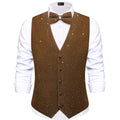 GentCrest Brown Solid Vest Set - Image 1