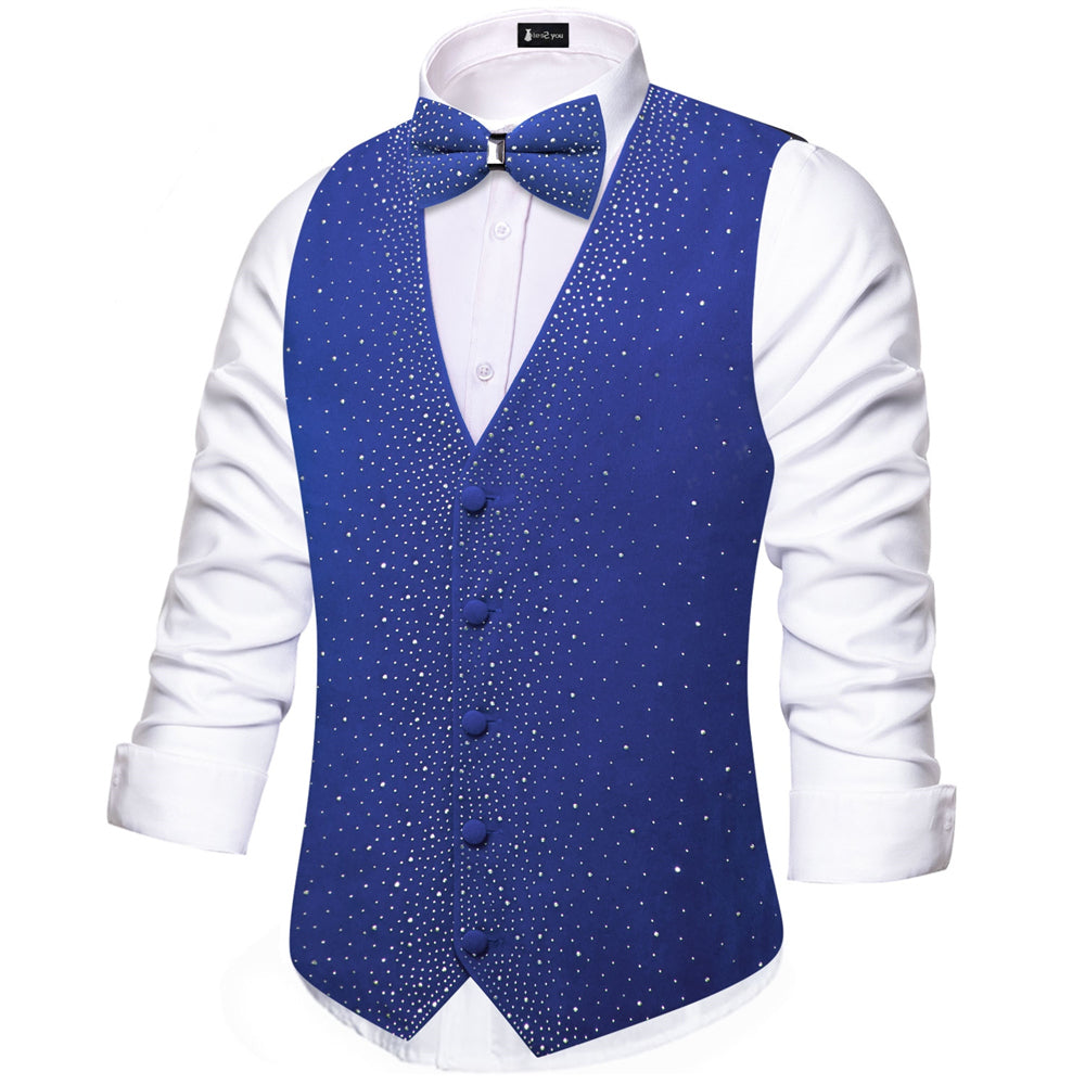 GentCrest Blue Solid Vest Set - Image 2