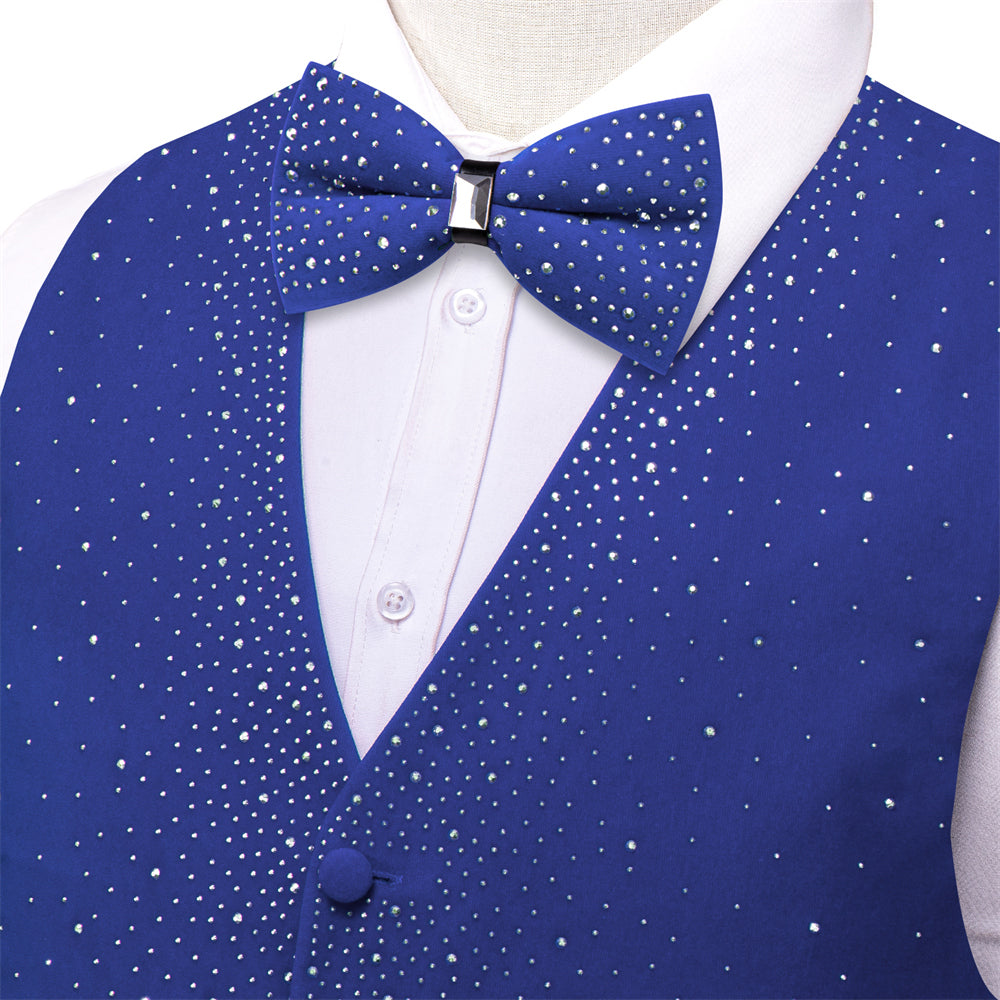GentCrest Blue Solid Vest Set - Image 3