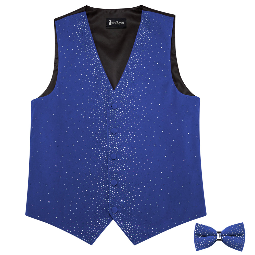 GentCrest Blue Solid Vest Set - Image 5