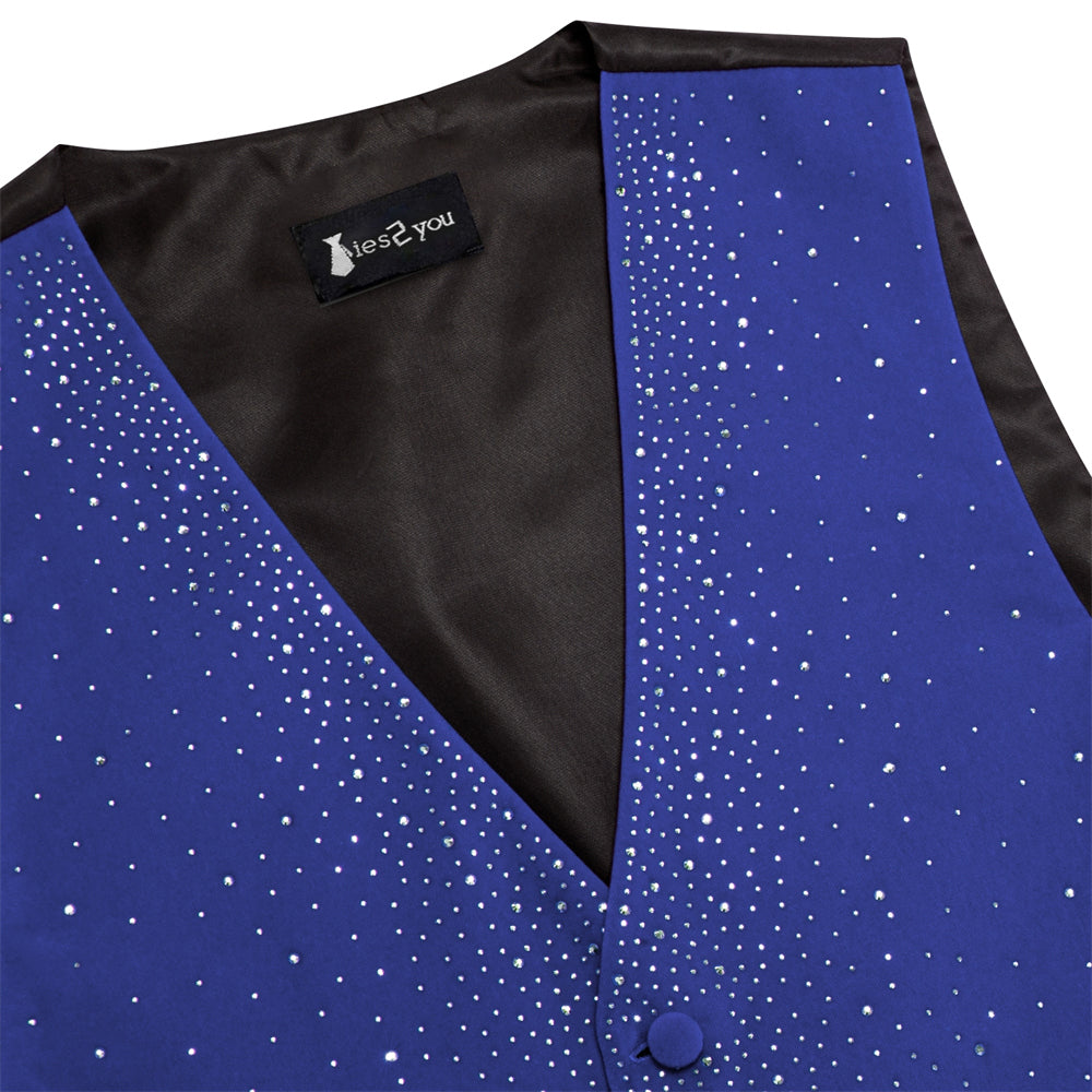 GentCrest Blue Solid Vest Set - Image 4