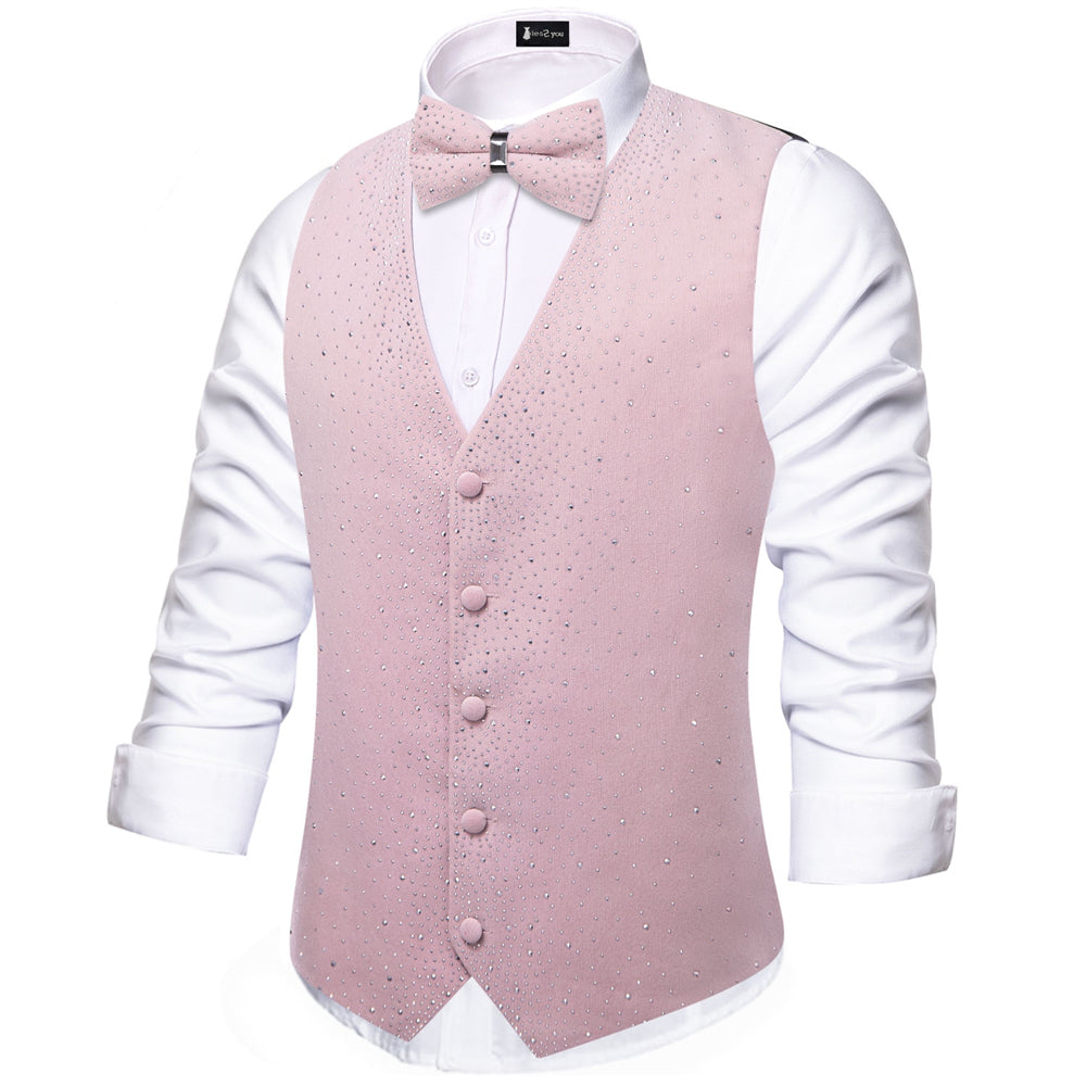 GentCrest Pink Solid Vest Set - Image 2