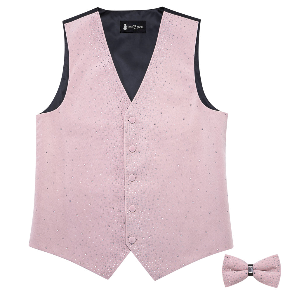 GentCrest Pink Solid Vest Set - Image 4