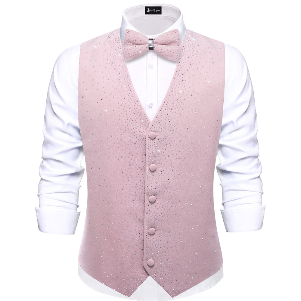 GentCrest Pink Solid Vest Set - Image 1