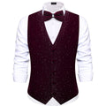 GentCrest Burgundy Rhinestone Vest Set - Image 1