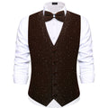GentCrest Brown Rhinestone Vest Set - Image 1
