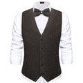 GentCrest Grey Rhinestone Vest Set - Image 1