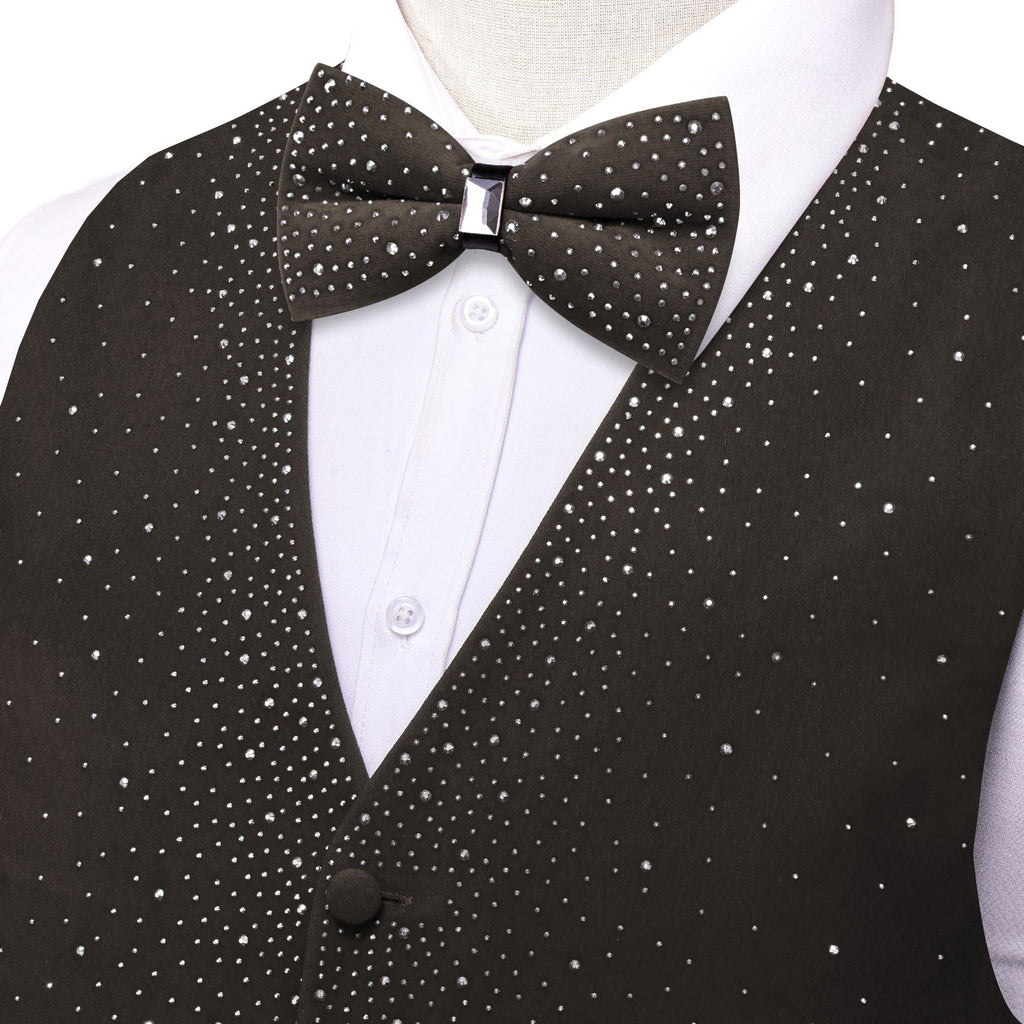 GentCrest Grey Rhinestone Vest Set - Image 4