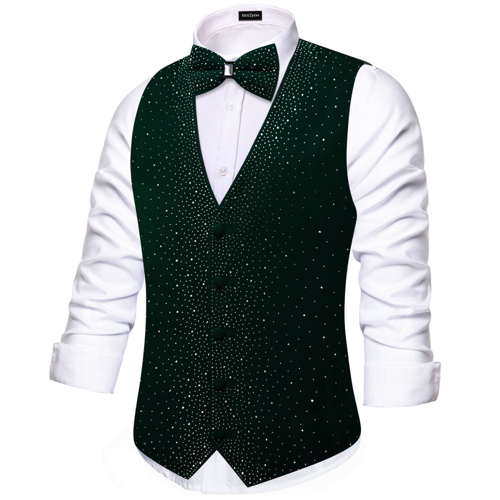 GentCrest Green Rhinestone Vest Set - Image 3