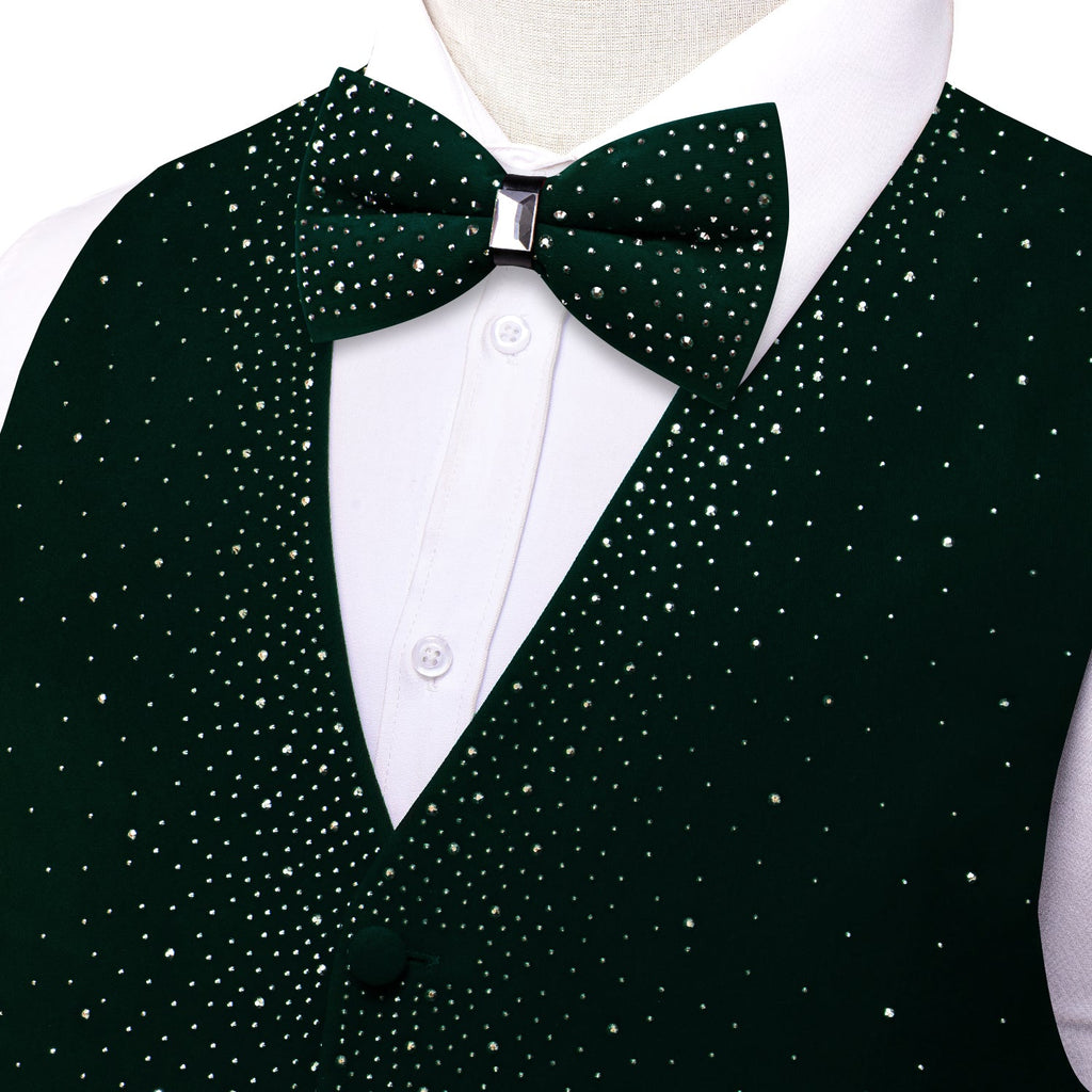 GentCrest Green Rhinestone Vest Set - Image 4