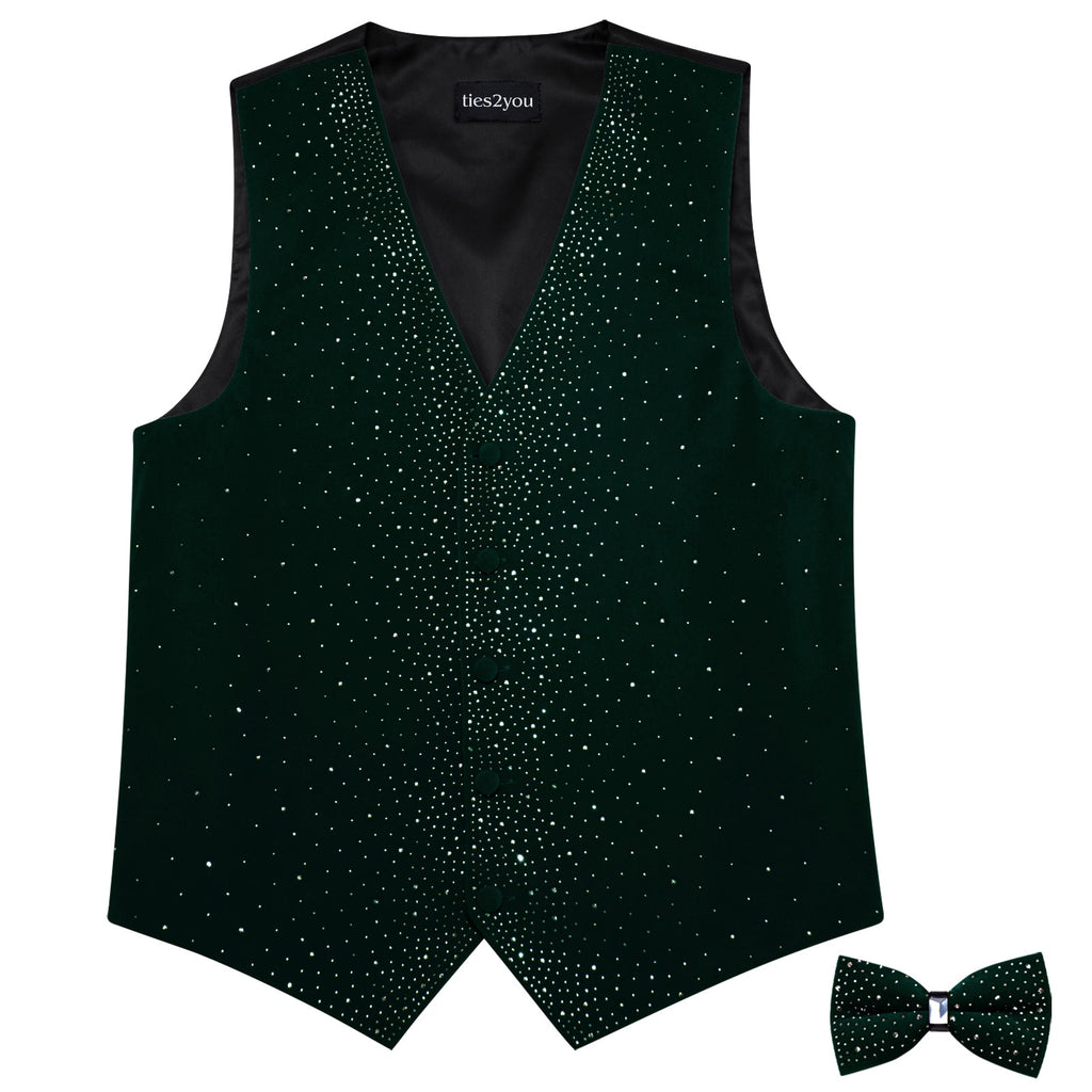 GentCrest Green Rhinestone Vest Set - Image 5
