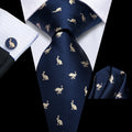 GentCrest Blue Novelty Tie Hanky Cufflinks Set - Image 1