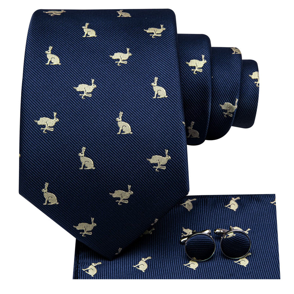 GentCrest Blue Novelty Tie Hanky Cufflinks Set - Image 3