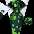 GentCrest Green Novelty Tie Hanky Cufflinks Set - Image 1