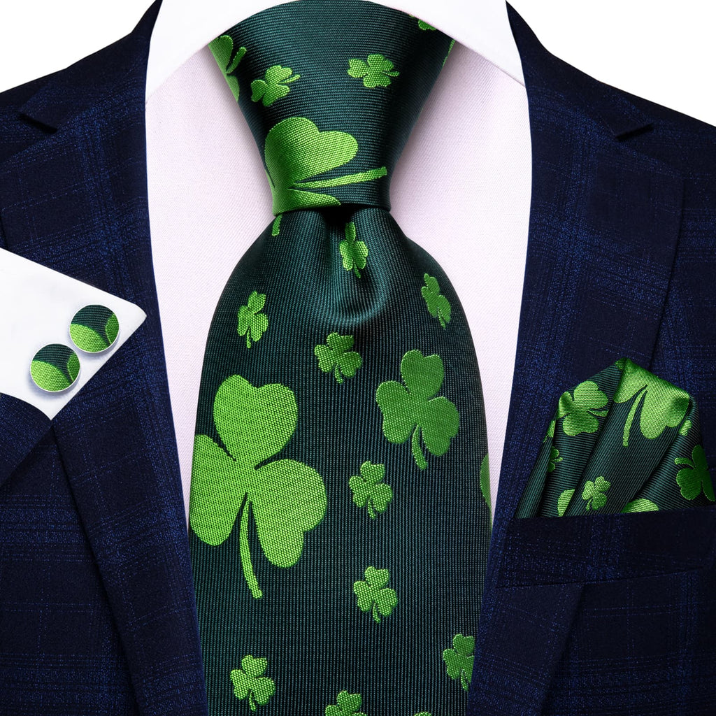 GentCrest Green Novelty Tie Hanky Cufflinks Set - Image 2