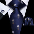 GentCrest Blue Novelty Tie Hanky Cufflinks Set - Image 1