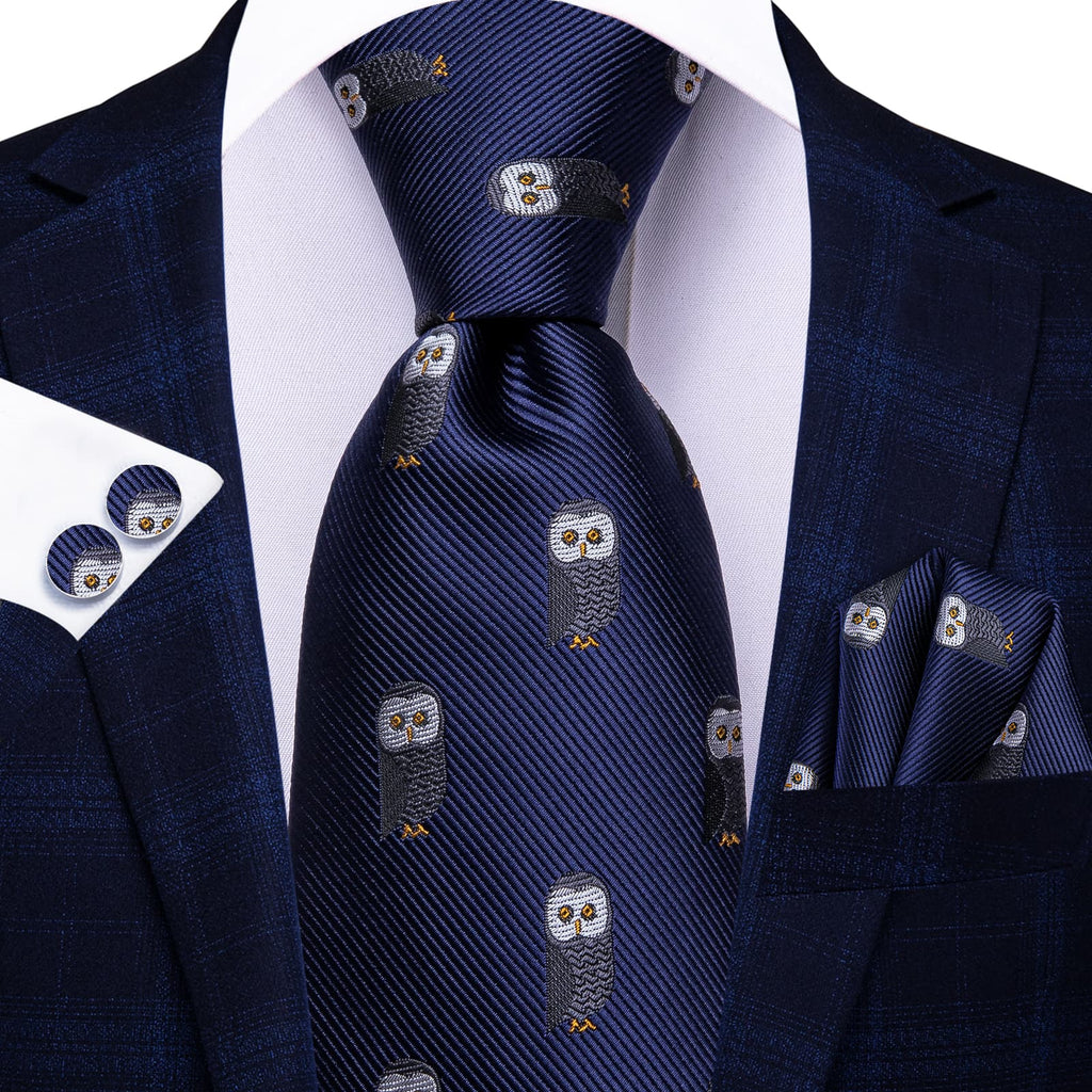 GentCrest Blue Novelty Tie Hanky Cufflinks Set - Image 2