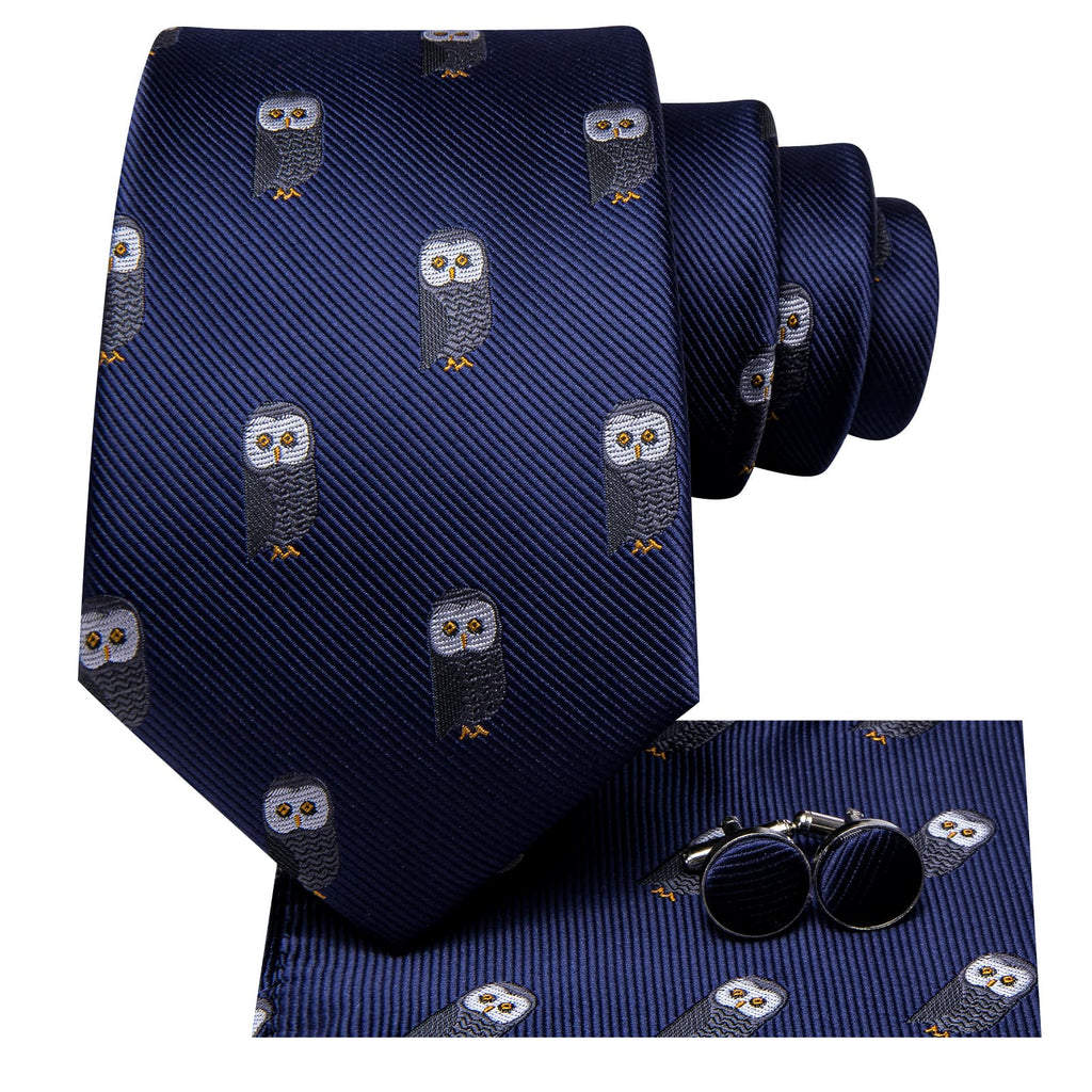GentCrest Blue Novelty Tie Hanky Cufflinks Set - Image 3