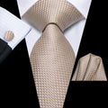 GentCrest Red Plaid Tie Hanky Cufflinks Set - Image 1