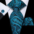 GentCrest Classic Paisley Tie Hanky Cufflinks Set - Image 1