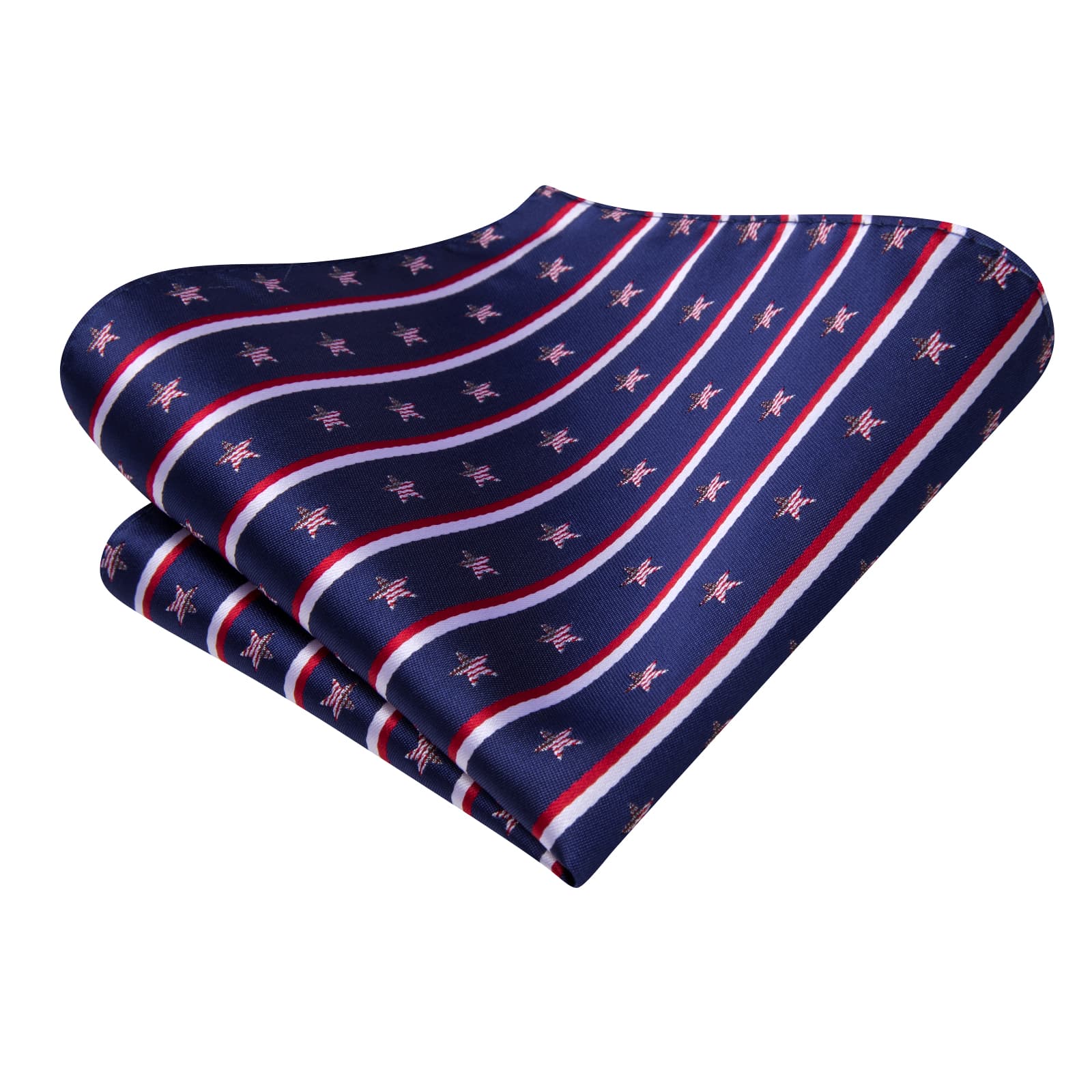 GentCrest Blue Striped Tie Hanky Cufflinks Set - Image 5