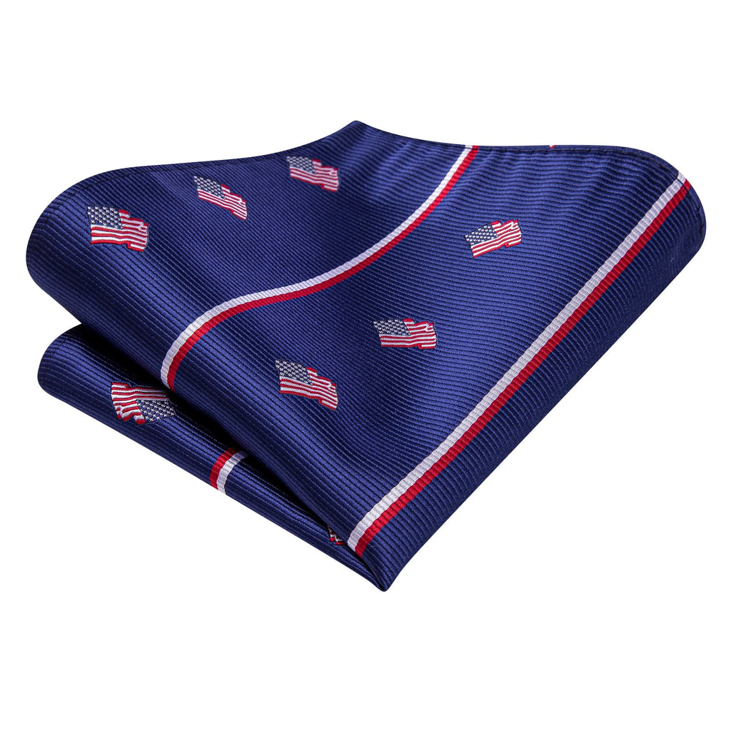 GentCrest Blue Striped Tie Hanky Cufflinks Set - Image 5