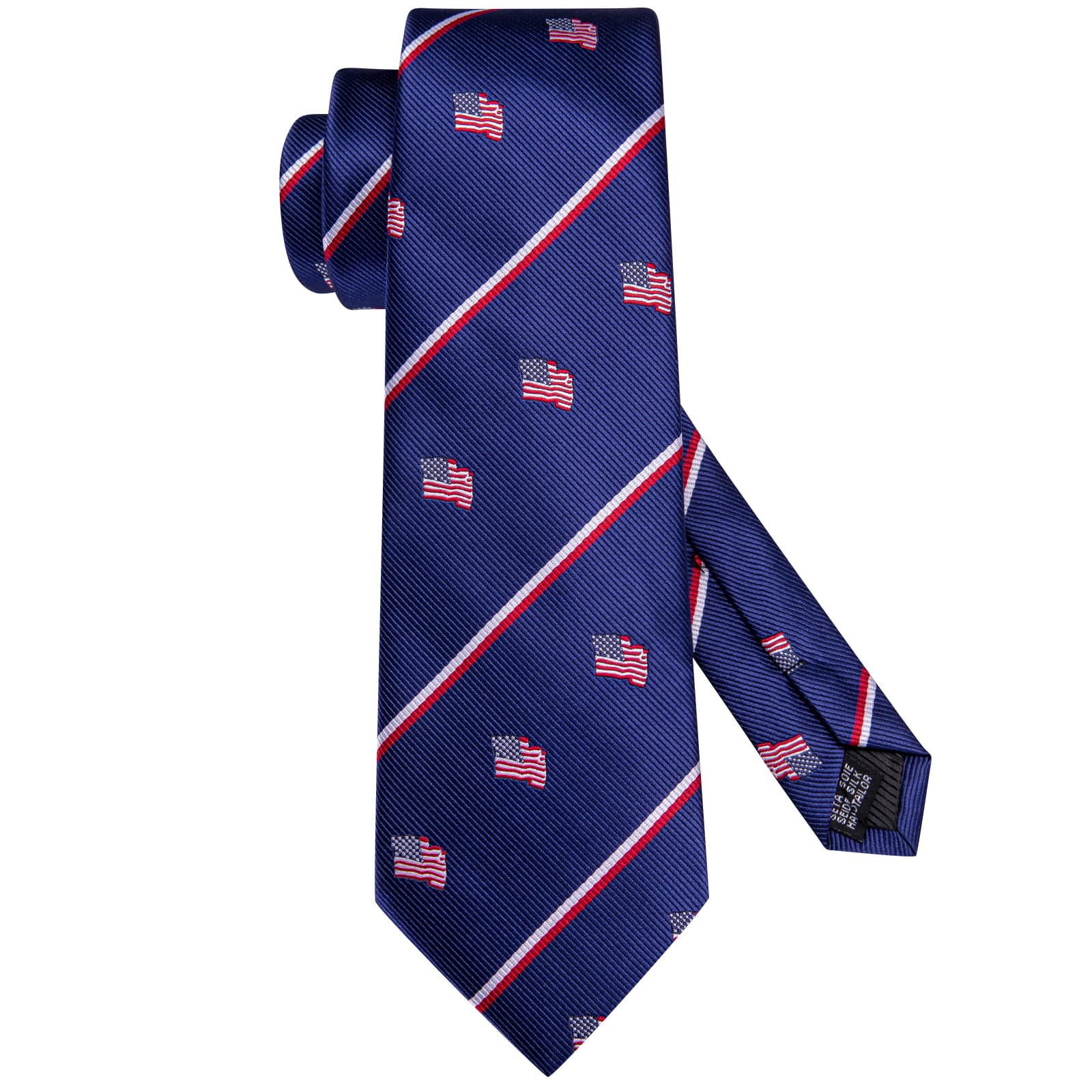 GentCrest Blue Striped Tie Hanky Cufflinks Set - Image 4