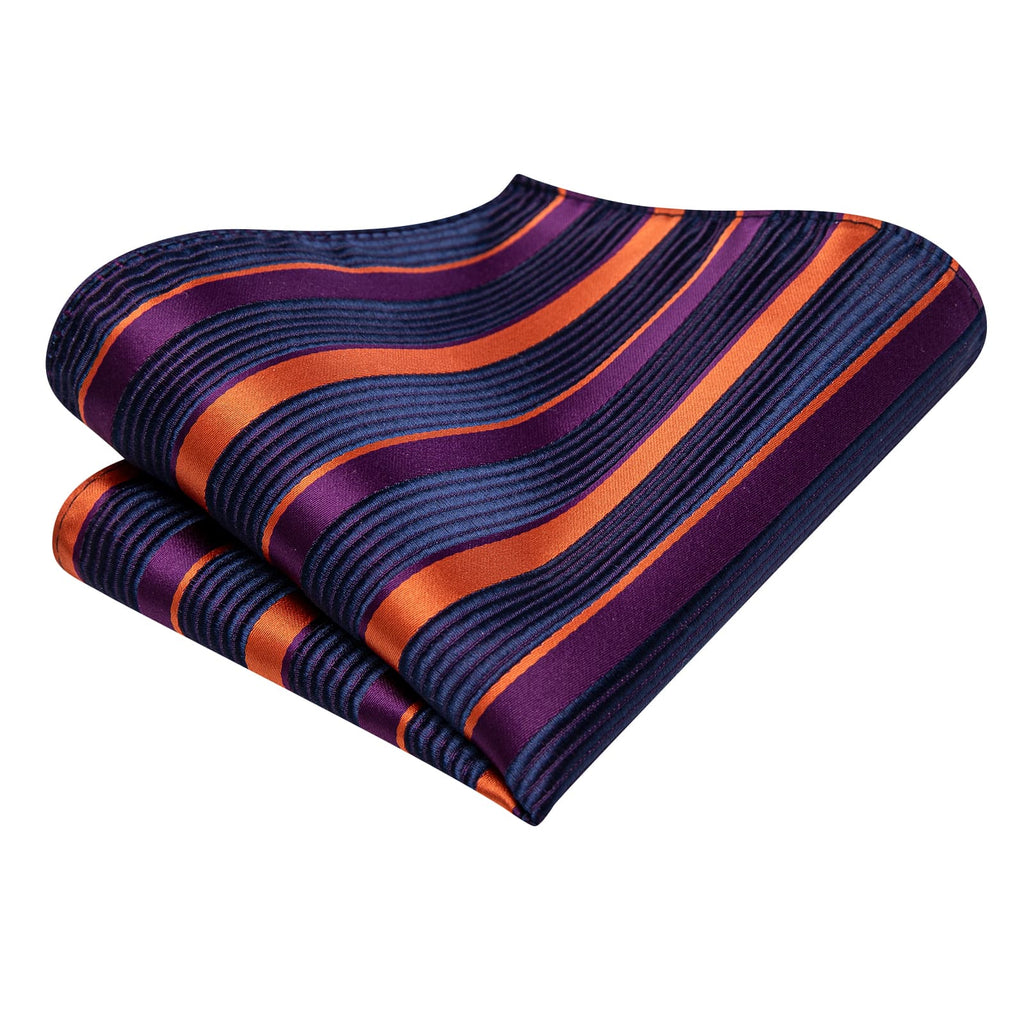 GentCrest Blue Striped Tie Hanky Cufflinks Set - Image 5