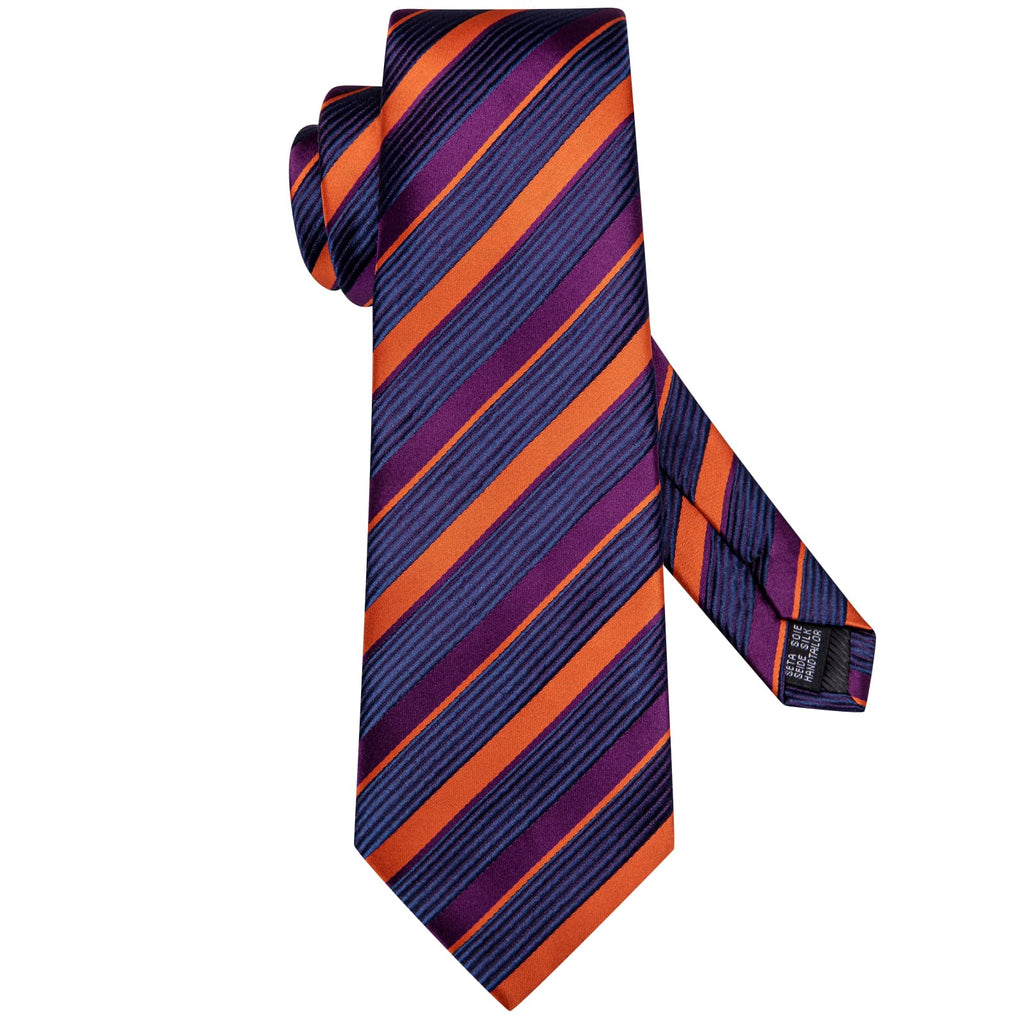 GentCrest Blue Striped Tie Hanky Cufflinks Set - Image 4