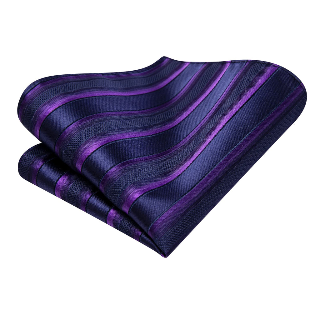 GentCrest Blue Striped Tie Hanky Cufflinks Set - Image 5
