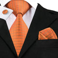 Pumpkin Silk Tie Set - GentCrest