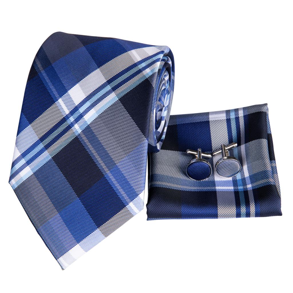 Open Waters Silk Tie Set - GentCrest - View 2