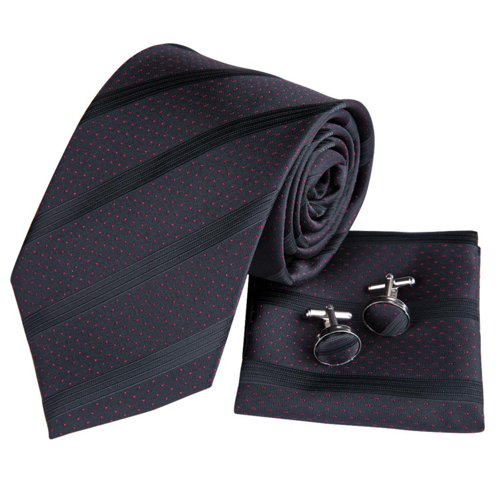 Lunar Eclipse Silk Tie Set - GentCrest - View 2