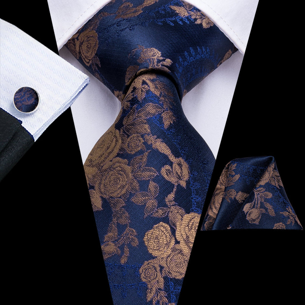 Rosa Damascena Premium Silk Tie Set - GentCrest