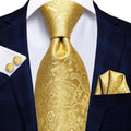 History Of Gold Silk Tie Set - GentCrest