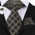 Elegant Plaid Silk Tie Set - GentCrest