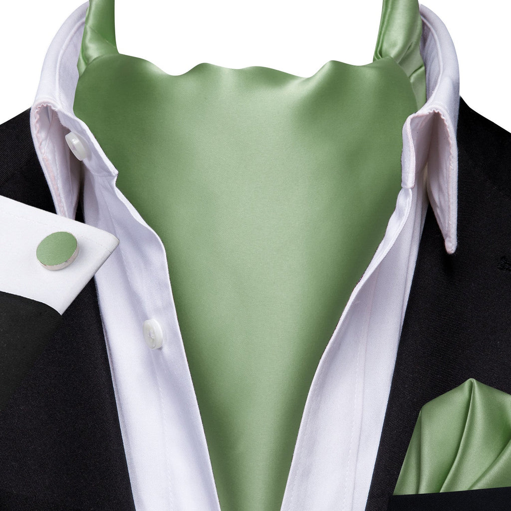 GentCrest Green Solid Ascot - Image 1