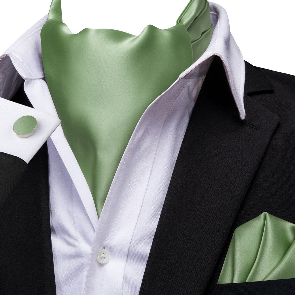 GentCrest Green Solid Ascot - Image 3