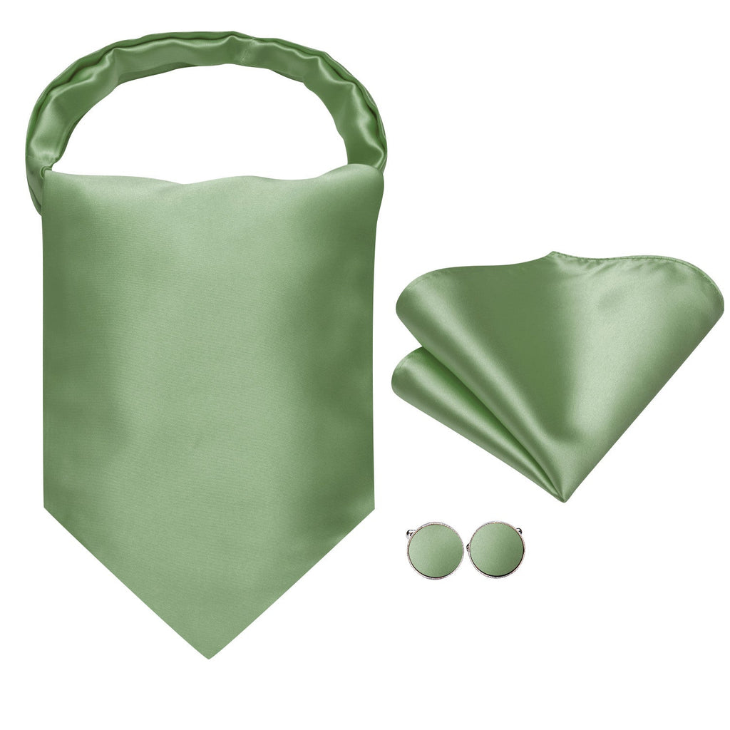 GentCrest Green Solid Ascot - Image 2