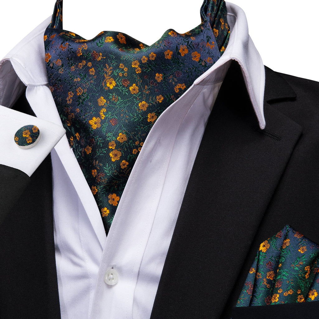 GentCrest Green Floral Ascot - Image 2