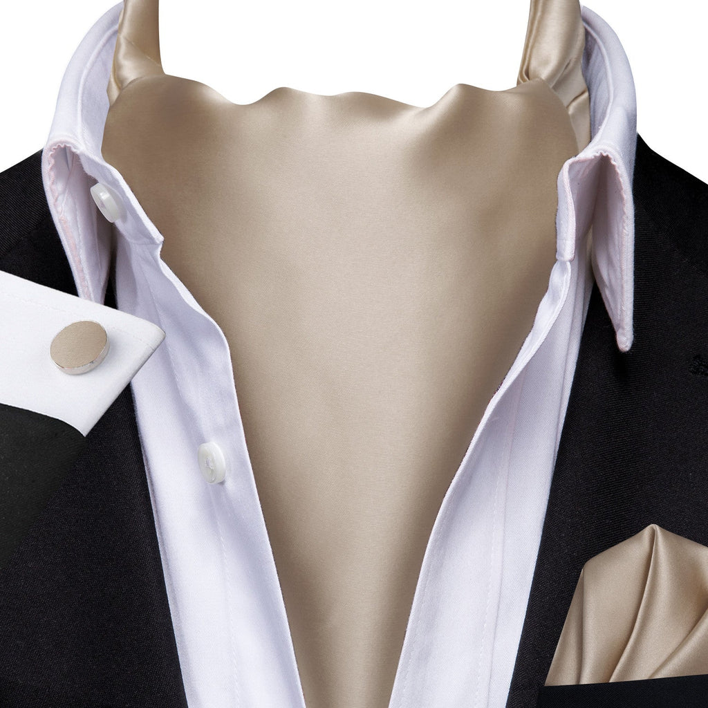 GentCrest Champagne Solid Ascot - Image 1