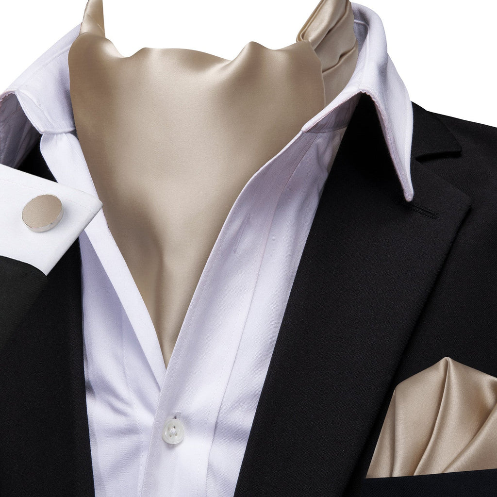 GentCrest Champagne Solid Ascot - Image 3