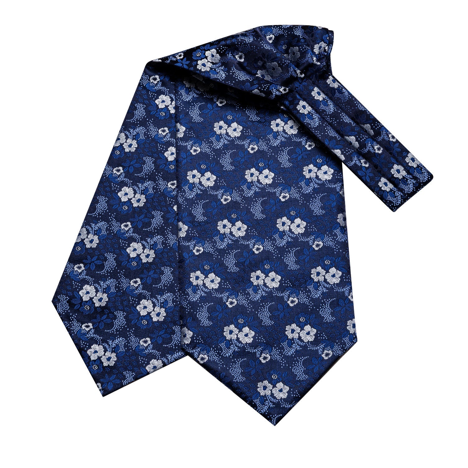 GentCrest Blue Floral Ascot - Image 4