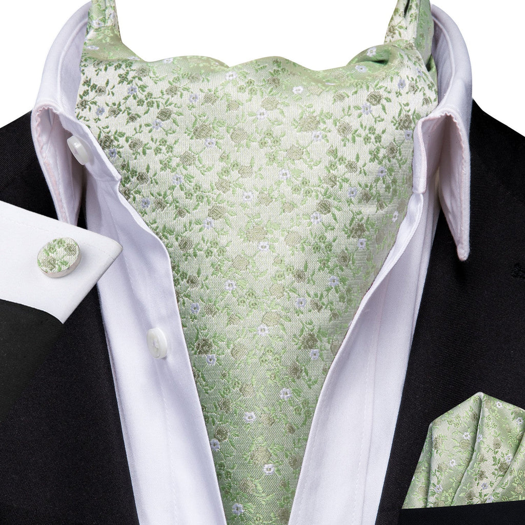 GentCrest Green Floral Ascot - Image 1