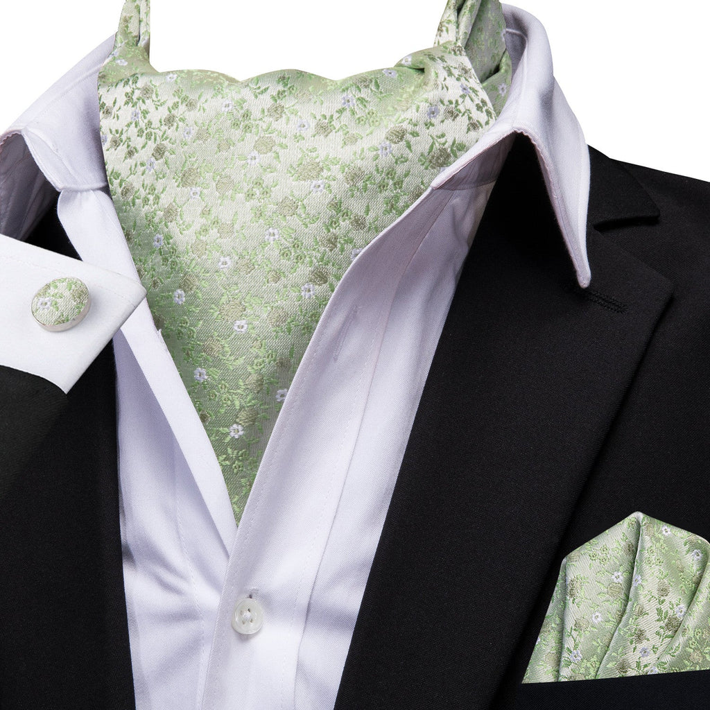 GentCrest Green Floral Ascot - Image 3